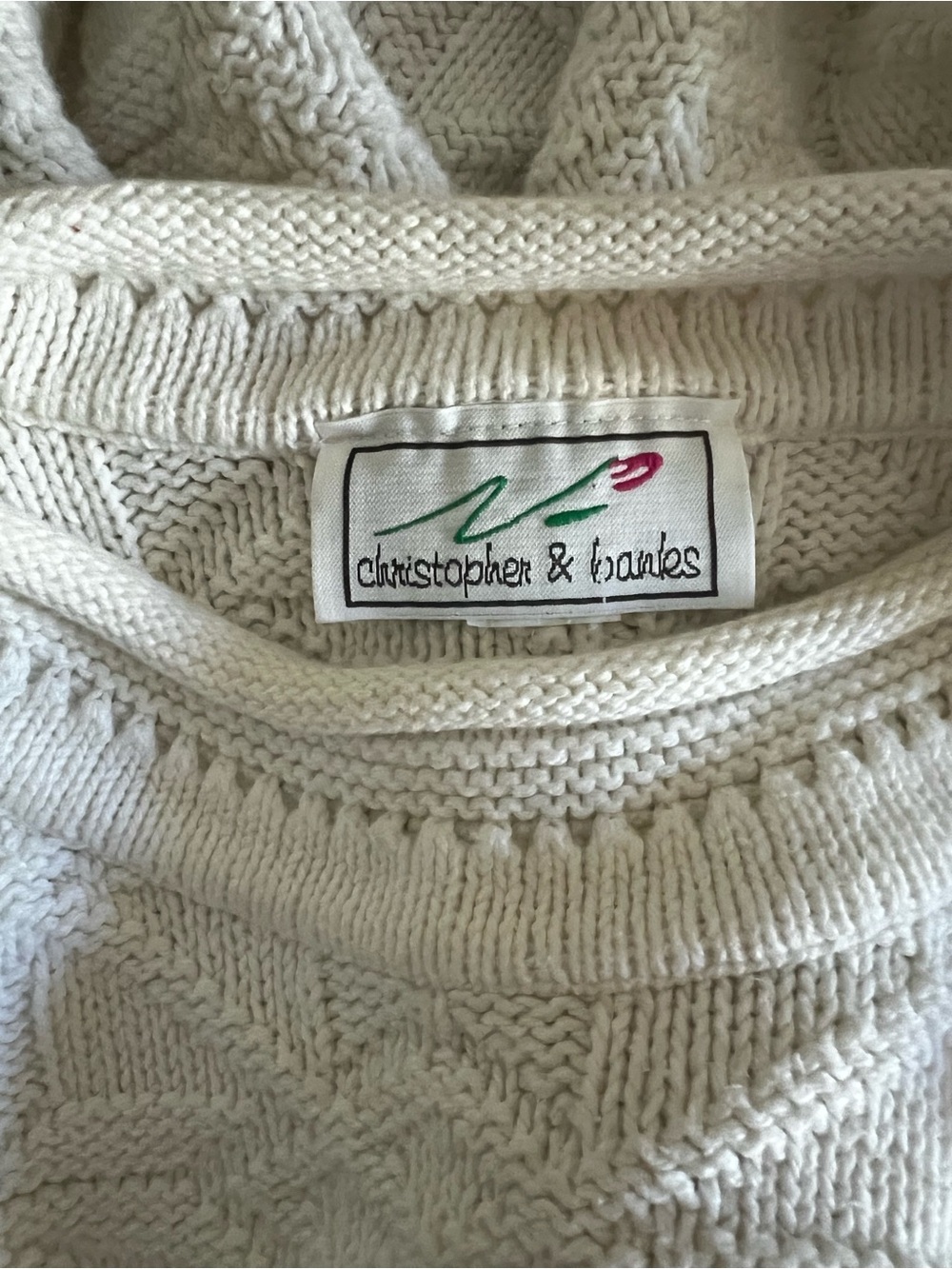 Vintage Christopher & Banks - Cotton Sweater Made in USA